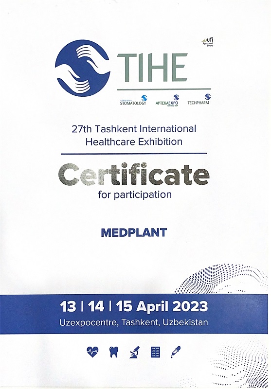 27th Tashkent International Healthcare Healtcare Exhibition