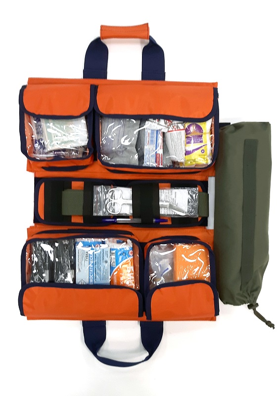 Набор первой помощи НПП (расширенный) исполнение 2, в сумке-трансформере универсальной раскладной СУРт-01, цвет оранжевый