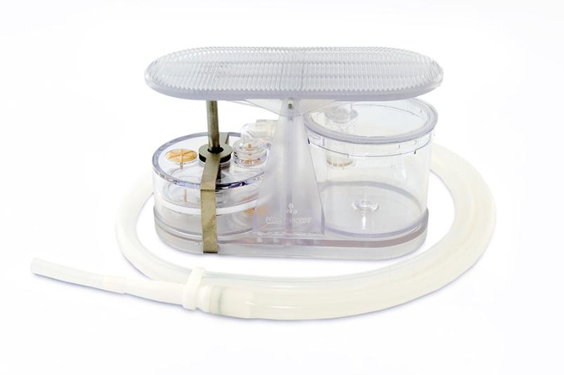 Portable aspirator with mechanical drive АPМ-МP-1 (with additional  liquid collection cup)