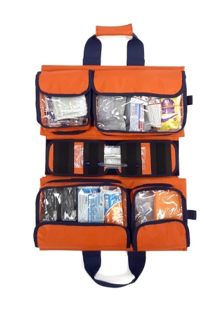 Набор первой помощи НПП (расширенный) исполнение 1, в сумке-трансформере универсальной раскладной СУРт-01, цвет оранжевый