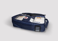 Укладка для оказания медицинской помощи несовершеннолетним в образовательных организациях (травматологическая подростковая) УПНтп в чехле-сумке ЧСп-01  с взрослым матрасом вакуумным